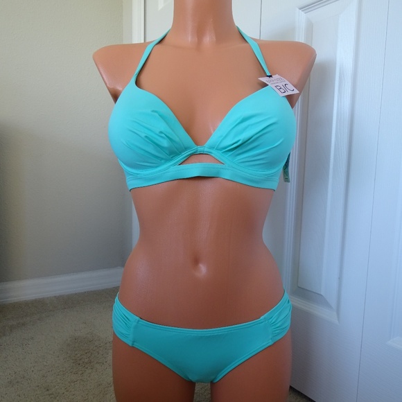 Sundazed Other - Sundazed NWT 2Pc Aqua Scarlet Push Up Bikini Set